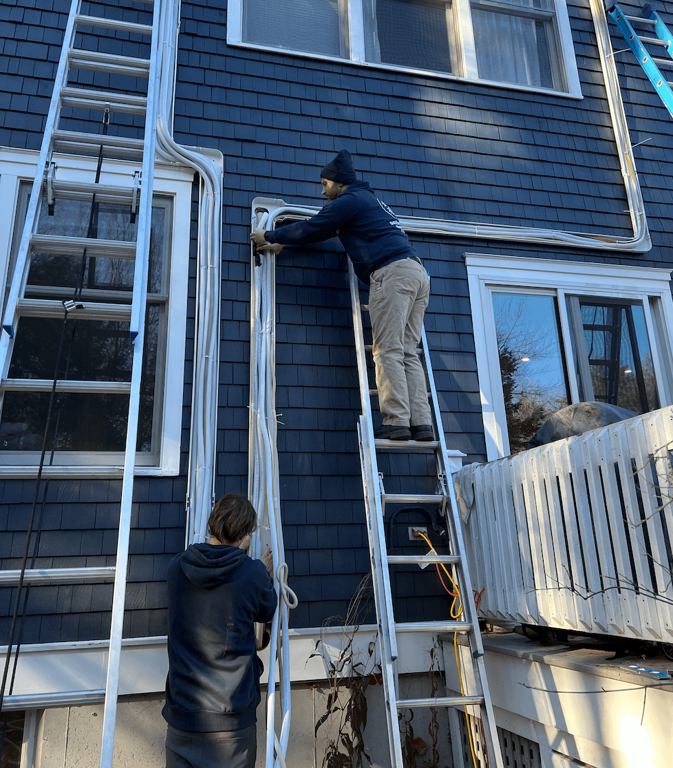 Heat pump installation in Freeport, Maine