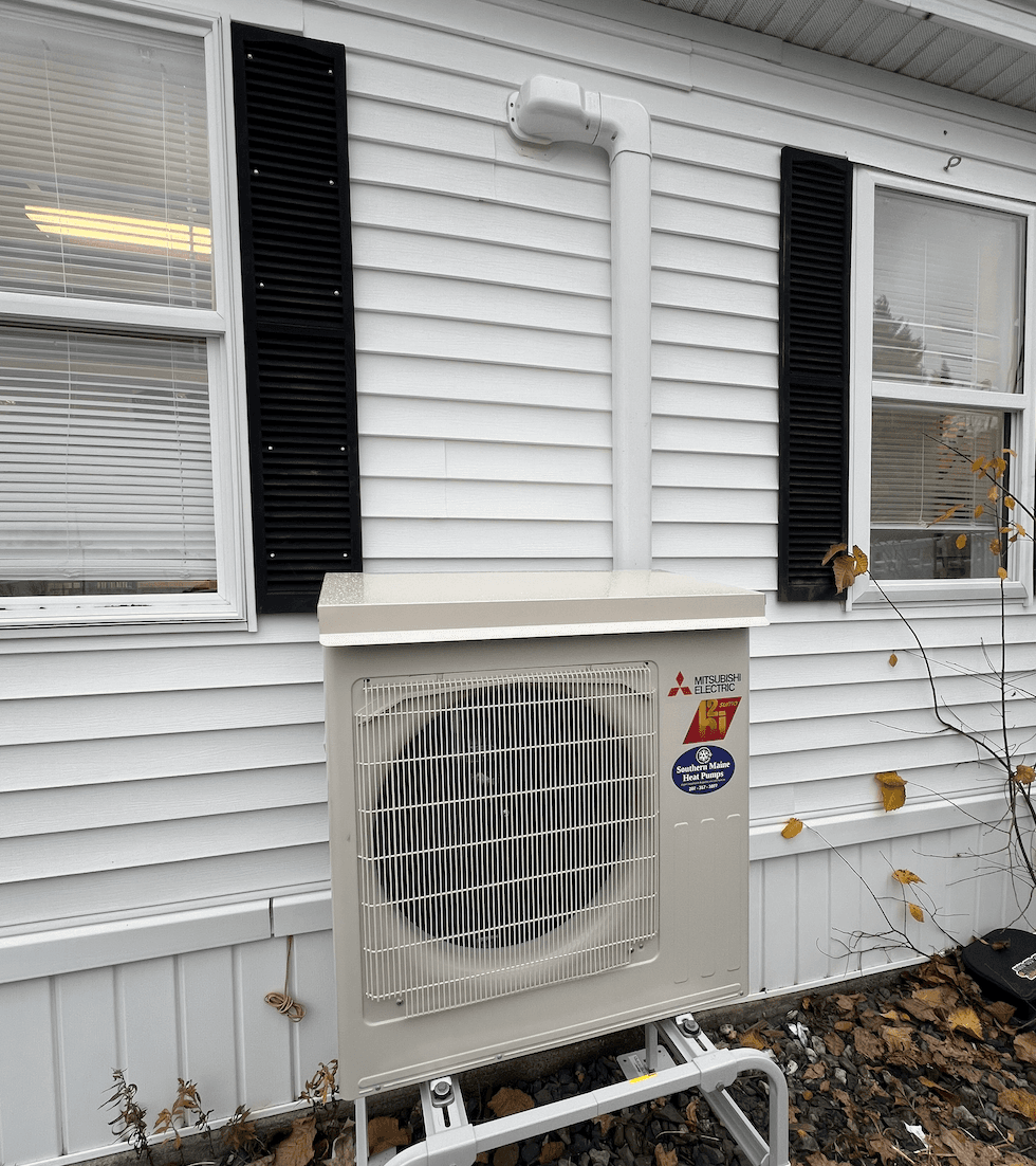 ERV air exchange system paired with heat pump equipment